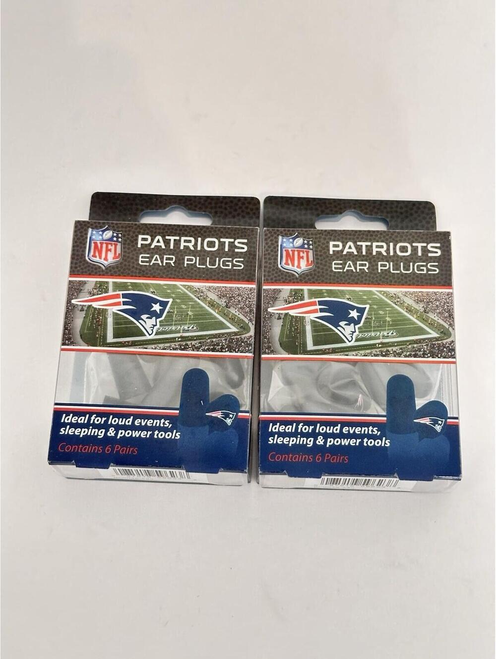 Lot of 2 Philadelphia Eagles NFL Foam Ear Plugs Team Colors & Logo 12 Pairs NIB